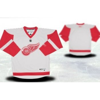 Detroit Red Wings Youths Customized White Jersey