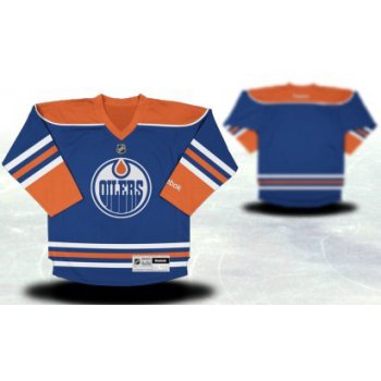 Edmonton Oilers Youths Customized Blue Jersey