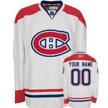 Montreal Canadiens Mens Customized White Jersey