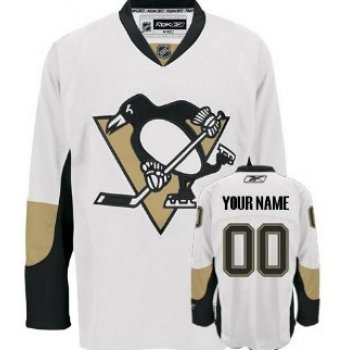 Pittsburgh Penguins Mens Customized White Jersey