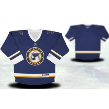 St. Louis Blues Youths Customized Blue Third Jersey