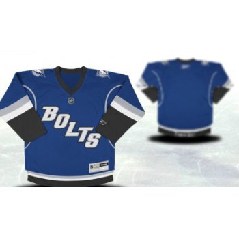 Tampa Bay Lightning Youths Customized Blue Third Jersey