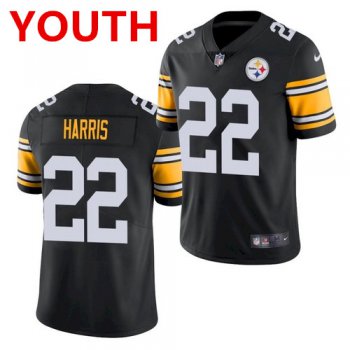 Youth pittsburgh steelers #22 najee harris black 2021 limited football jersey