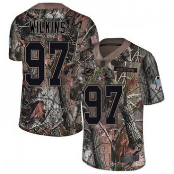Dolphins #97 Christian Wilkins Camo Youth Stitched Football Limited Rush Realtree Jersey