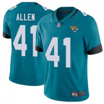 Jaguars #41 Josh Allen Teal Green Alternate Youth Stitched Football Vapor Untouchable Limited Jersey