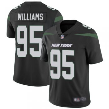 Jets #95 Quinnen Williams Black Alternate Youth Stitched Football Vapor Untouchable Limited Jersey