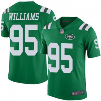 Jets #95 Quinnen Williams Green Youth Stitched Football Limited Rush Jersey