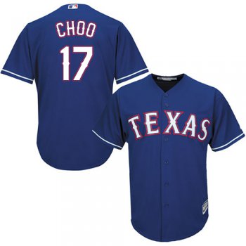 Rangers #17 Shin-Soo Choo Blue Cool Base Stitched Youth Baseball Jersey
