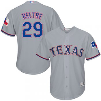 Rangers #29 Adrian Beltre Grey Cool Base Stitched Youth Baseball Jersey