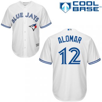 Blue Jays #12 Roberto Alomar White Cool Base Stitched Youth Baseball Jersey
