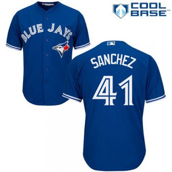 Blue Jays #41 Aaron Sanchez Blue Cool Base Stitched Youth Baseball Jersey