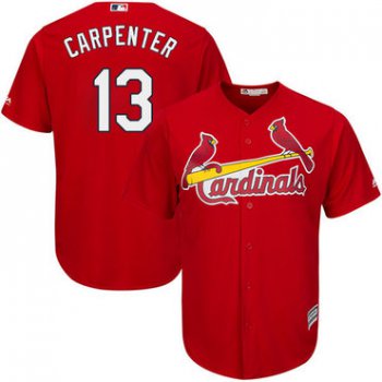 Cardinals #13 Matt Carpenter Red Cool Base Stitched Youth Baseball Jersey