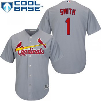 Cardinals #1 Ozzie Smith Grey Cool Base Stitched Youth Baseball Jersey