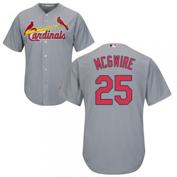 Cardinals #25 Mark McGwire Grey Cool Base Stitched Youth Baseball Jersey