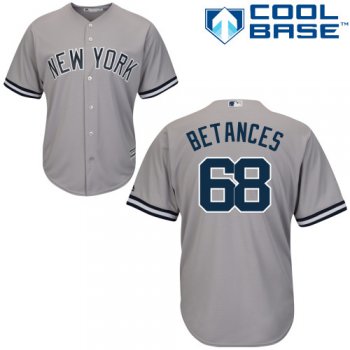 Yankees #68 Dellin Betances Grey Cool Base Stitched Youth Baseball Jersey