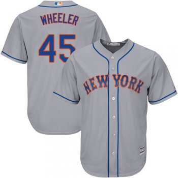 Mets #45 Zack Wheeler Grey Cool Base Stitched Youth Baseball Jersey