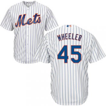 Mets #45 Zack Wheeler White(Blue Strip) Cool Base Stitched Youth Baseball Jersey