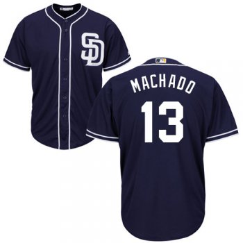Padres #13 Manny Machado Navy blue Cool Base Stitched Youth Baseball Jersey