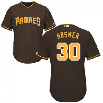 Padres #30 Eric Hosmer Brown Cool Base Stitched Youth Baseball Jersey