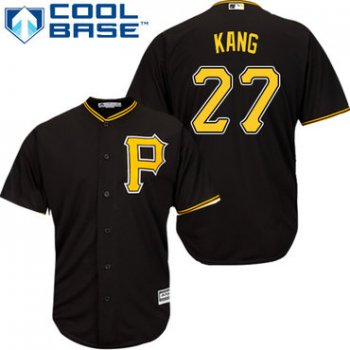 Pirates #27 Jung-ho Kang Black Cool Base Stitched Youth Baseball Jersey
