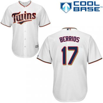 Twins #17 Jose Berrios White Cool Base Stitched Youth Baseball Jersey