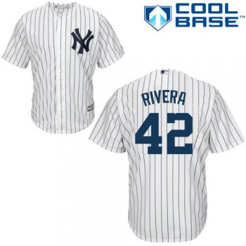 Yankees #42 Mariano Rivera Stitched White Youth Baseball Jersey