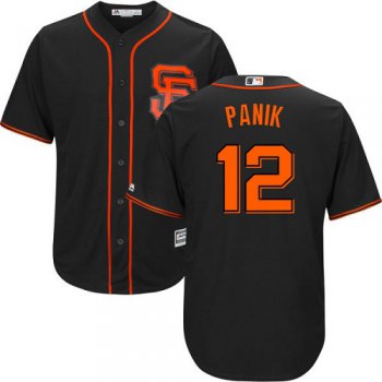Giants #12 Joe Panik Black Alternate Cool Base Stitched Youth Baseball Jersey