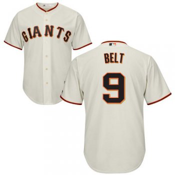 Giants #9 Brandon Belt Cream Stitched Youth Baseball Jersey