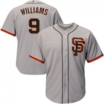 Giants #9 Matt Williams Grey Road SF Cool Base Stitched Youth Baseball Jersey