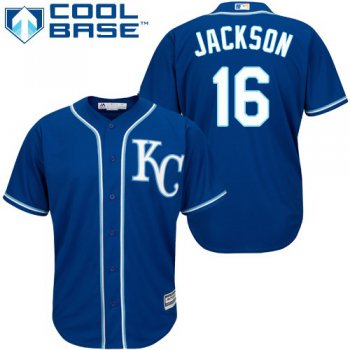 Royals #16 Bo Jackson Royal Blue Cool Base Stitched Youth Baseball Jersey