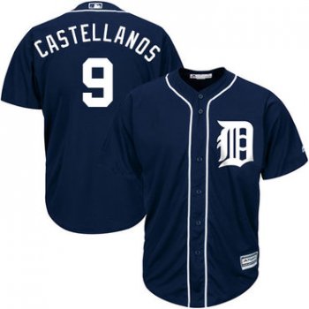 Tigers #9 Nick Castellanos Navy Blue Cool Base Stitched Youth Baseball Jersey