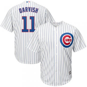 Cubs #11 Yu Darvish White Home Stitched Youth Baseball Jersey