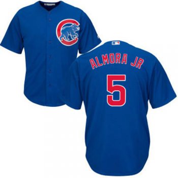 Cubs #5 Albert Almora Jr. Blue Alternate Stitched Youth Baseball Jersey