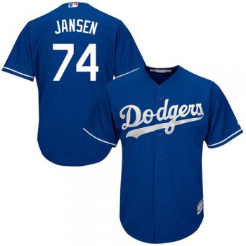 Dodgers #74 Kenley Jansen Blue Cool Base Stitched Youth Baseball Jersey