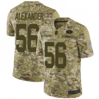 49ers #56 Kwon Alexander Camo Youth Stitched Football Limited 2018 Salute to Service Jersey