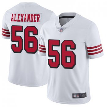 49ers #56 Kwon Alexander White Rush Youth Stitched Football Vapor Untouchable Limited Jersey
