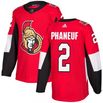 Kid Adidas Senators 2 Dion Phaneuf Red Home Authentic Stitched NHL Jersey