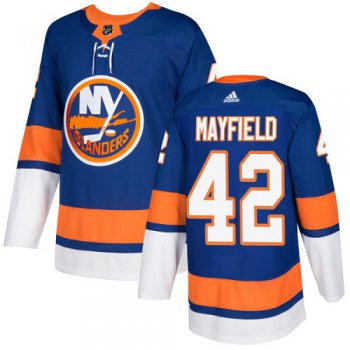 Youth New York Islanders #42 Scott Mayfield Adidas Royal Blue Home Authentic NHL Jersey
