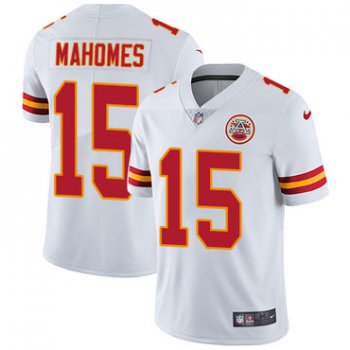 Youth Nike Chiefs #15 Patrick Mahomes White Stitched NFL Vapor Untouchable Limited Jersey