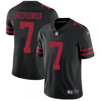 Kids Nike 49ers 7 Colin Kaepernick Black Alternate Stitched NFL Vapor Untouchable Limited Jersey
