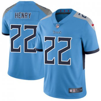 Nike Titans #22 Derrick Henry Light Blue Team Color Youth Stitched NFL Vapor Untouchable Limited Jersey