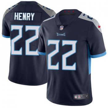 Nike Titans #22 Derrick Henry Navy Blue Alternate Youth Stitched NFL Vapor Untouchable Limited Jersey