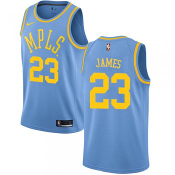 Youth Nike Los Angeles Lakers #23 LeBron James Royal Blue NBA Swingman Hardwood Classics Jersey