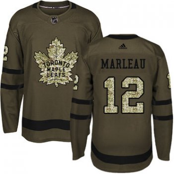 Adidas Toronto Maple Leafs #12 Patrick Marleau Green Salute to Service Stitched Youth NHL Jersey