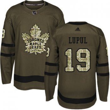 Adidas Toronto Maple Leafs #19 Joffrey Lupul Green Salute to Service Stitched Youth NHL Jersey