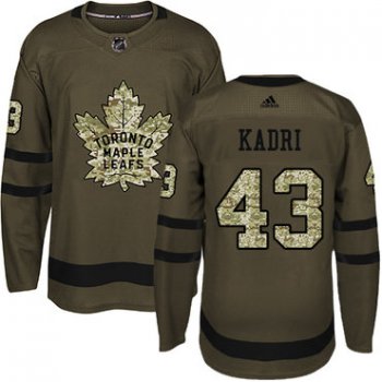 Adidas Toronto Maple Leafs #43 Nazem Kadri Green Salute to Service Stitched Youth NHL Jersey