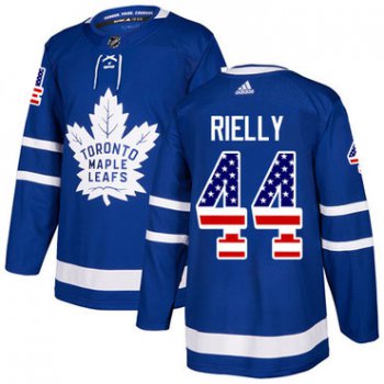 Adidas Toronto Maple Leafs #44 Morgan Rielly Blue Home Authentic USA Flag Stitched Youth NHL Jersey