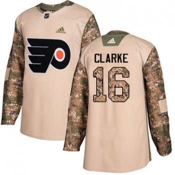 Adidas Philadelphia Flyers #16 Bobby Clarke Camo Authentic 2017 Veterans Day Stitched Youth NHL Jersey