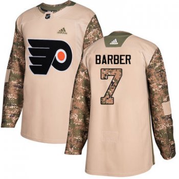 Adidas Philadelphia Flyers #7 Bill Barber Camo Authentic 2017 Veterans Day Stitched Youth NHL Jersey