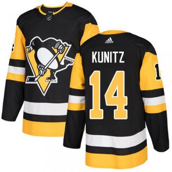 Adidas Pittsburgh Penguins #14 Chris Kunitz Black Home Authentic Stitched Youth NHL Jersey